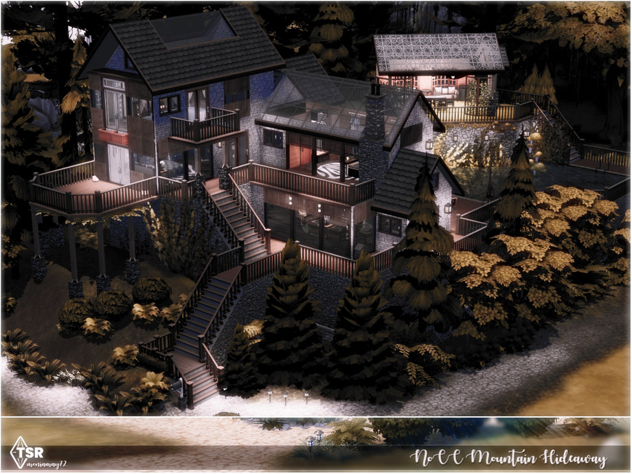 Дом Mountain Hideaway - загрузить для Симс 4