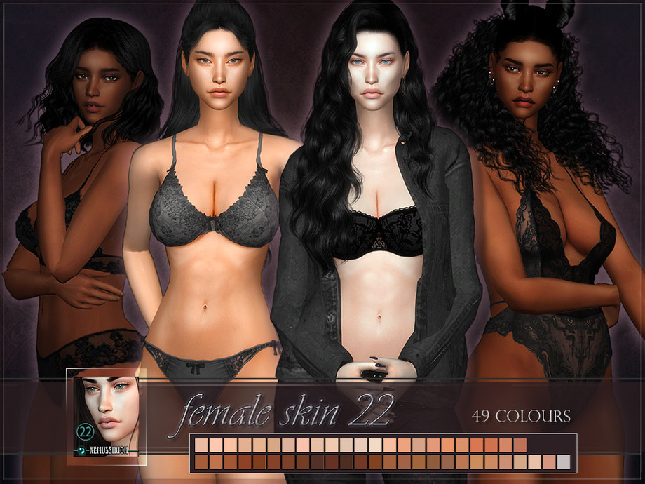 Skin to skin. SIMS 4 female SIM download.