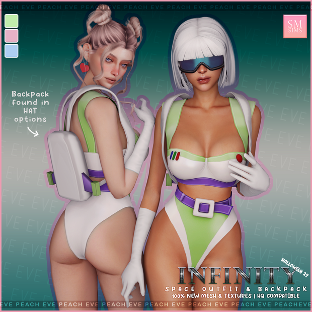 Infinity space outfit backpack 4
