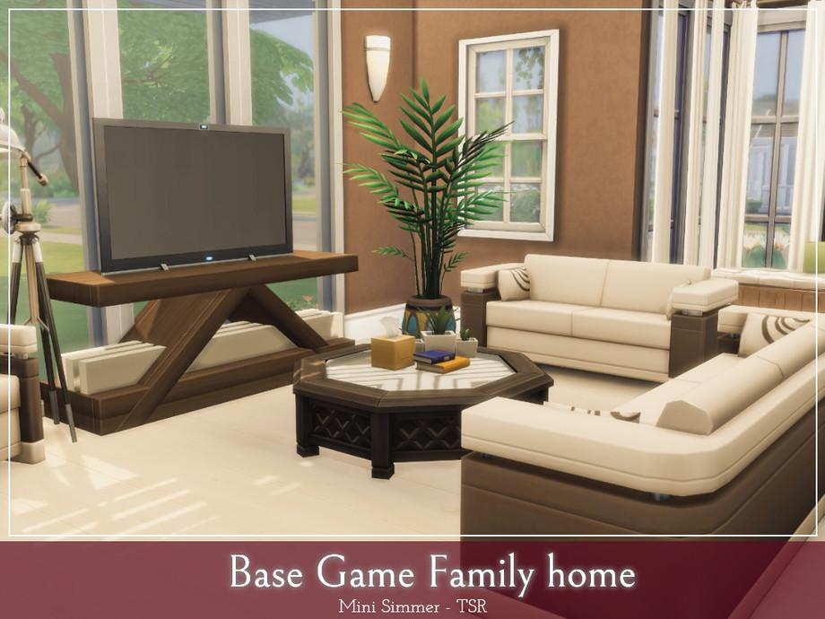 Base Game Family home - загрузить для Симс 4