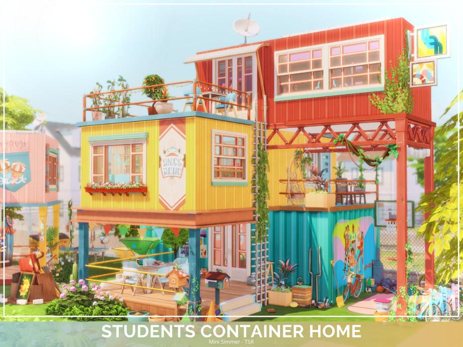 Sims 4 Containers Students Container Home - загрузить для Симс 4